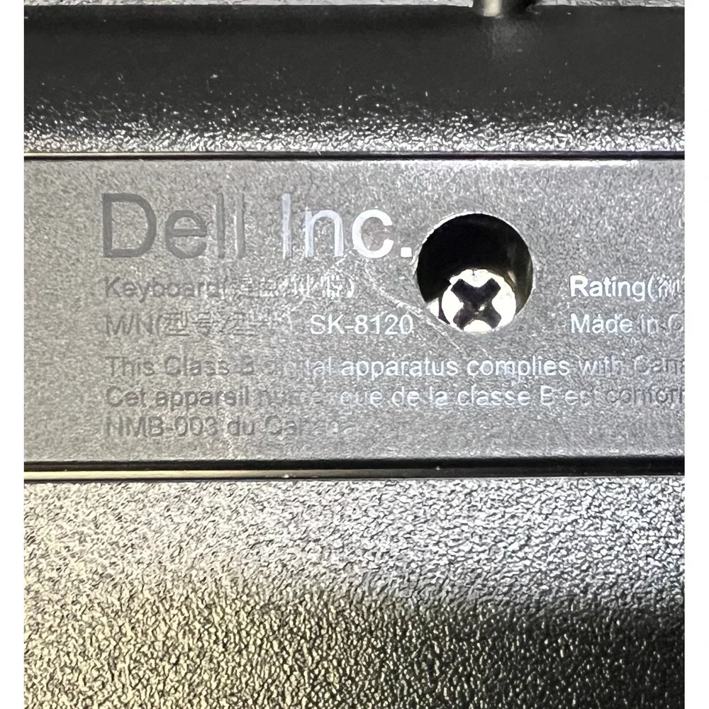 Dell Wired‎ Keyboard SK-8120 Used Tested Working - has both feet